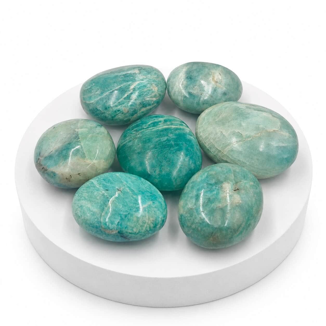 Amazonite Natural Polished Pebble Stones 2
