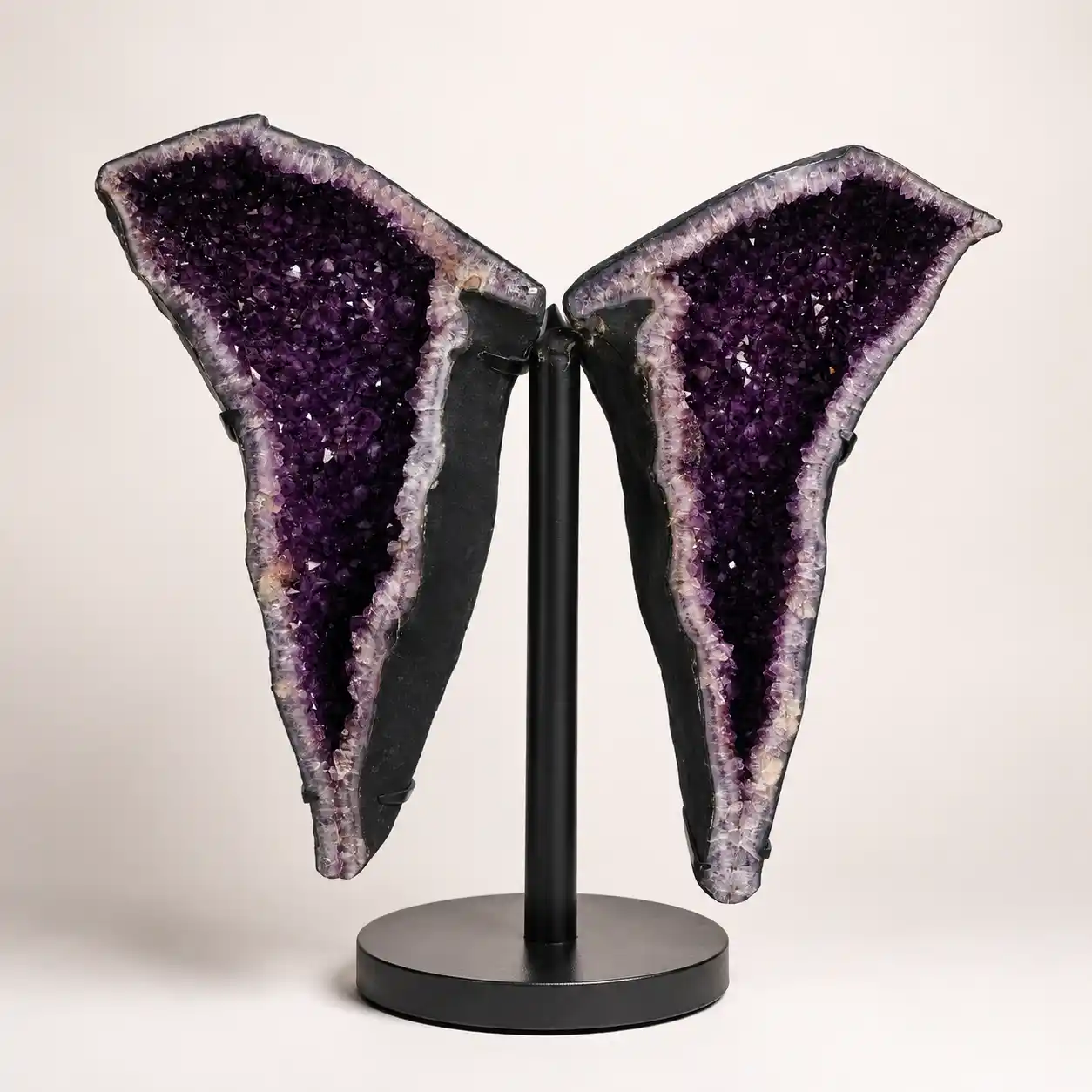 Amethyst Geode on Premium Stand - Large Decorative Crystal Display Piece 2