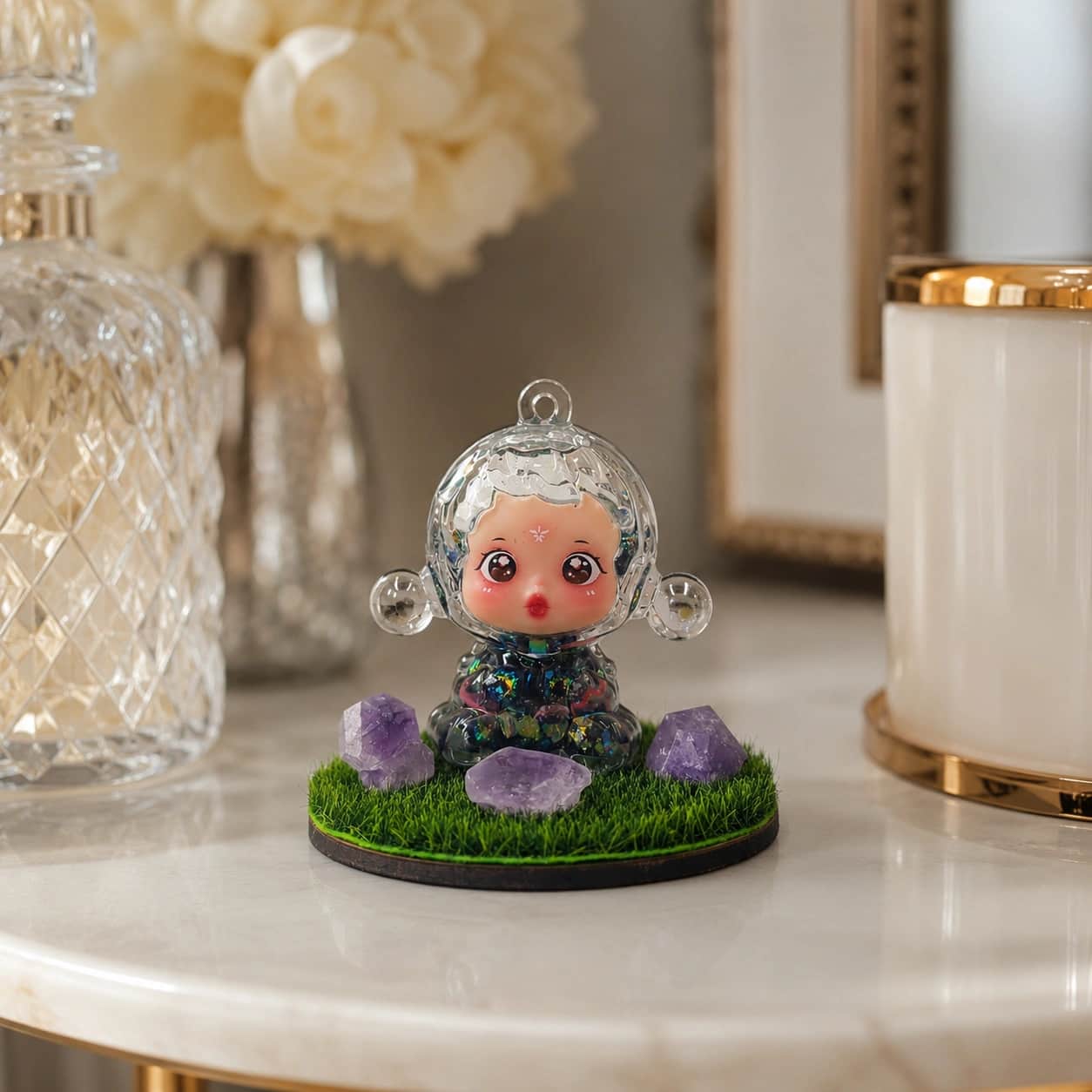 Celestial Amethyst Charm Decorative Miniature 1