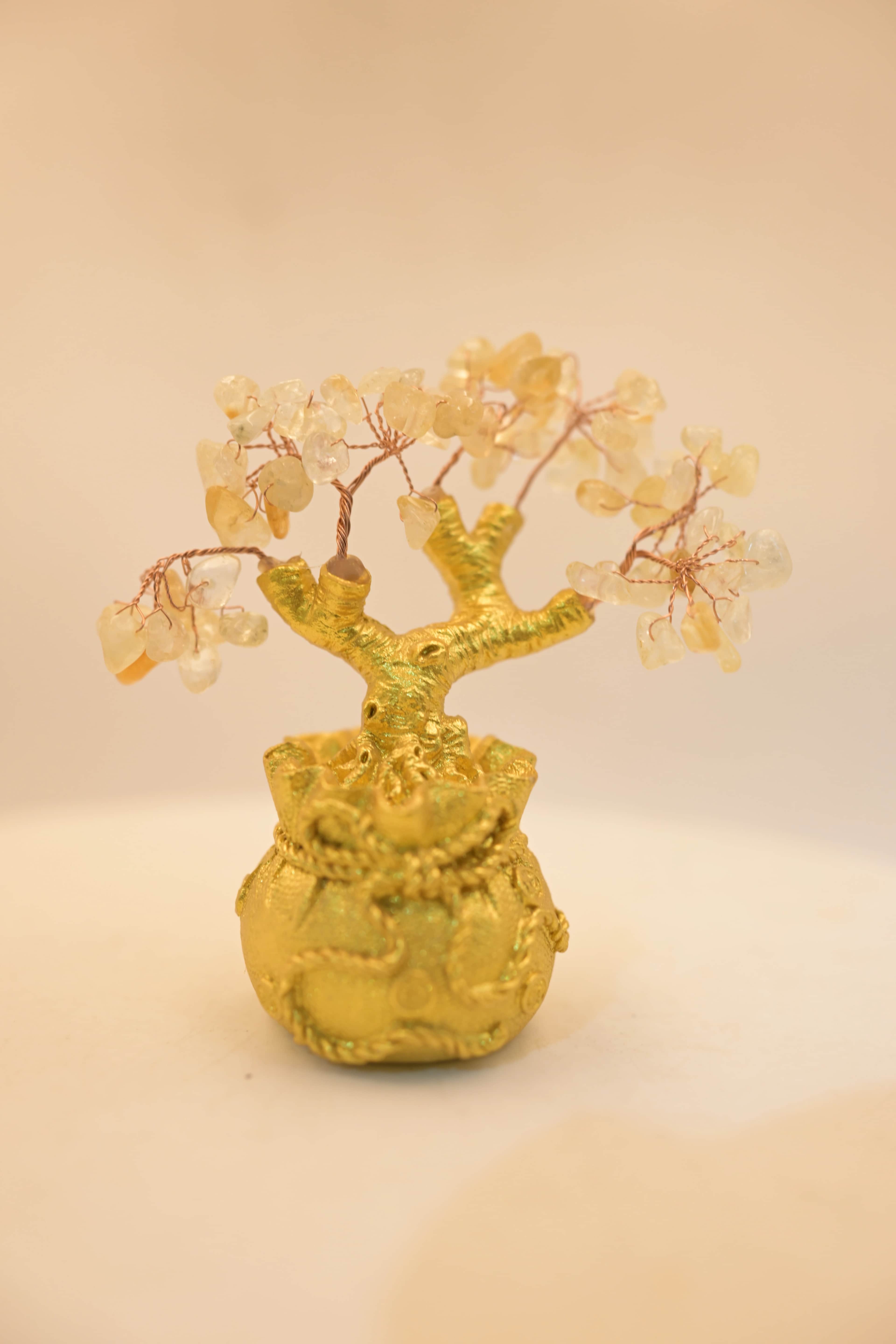 Citrine Crystal Gemstone Tree – Natural Citrine Money Tree for Wealth, Prosperity & Abundance | Feng Shui Vastu Decor 2