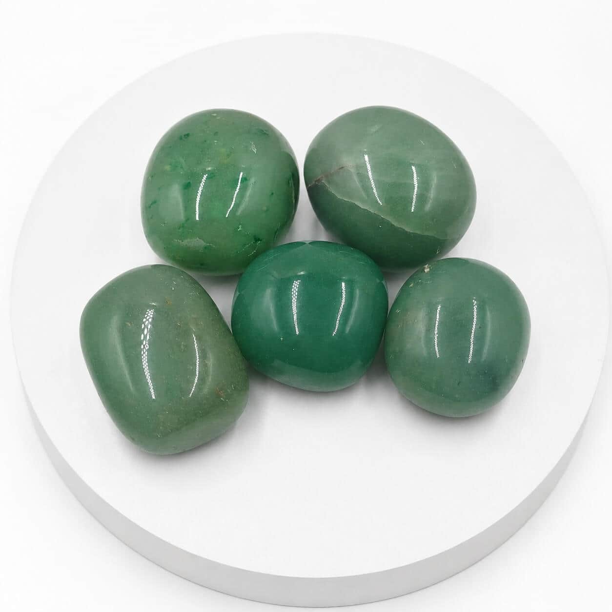 Green Aventurine Natural Polished pebble Stones | Bulk Tumbled Crystal Pebbles for Decor, Reiki, Healing, Vastu & Crystal Collection 2