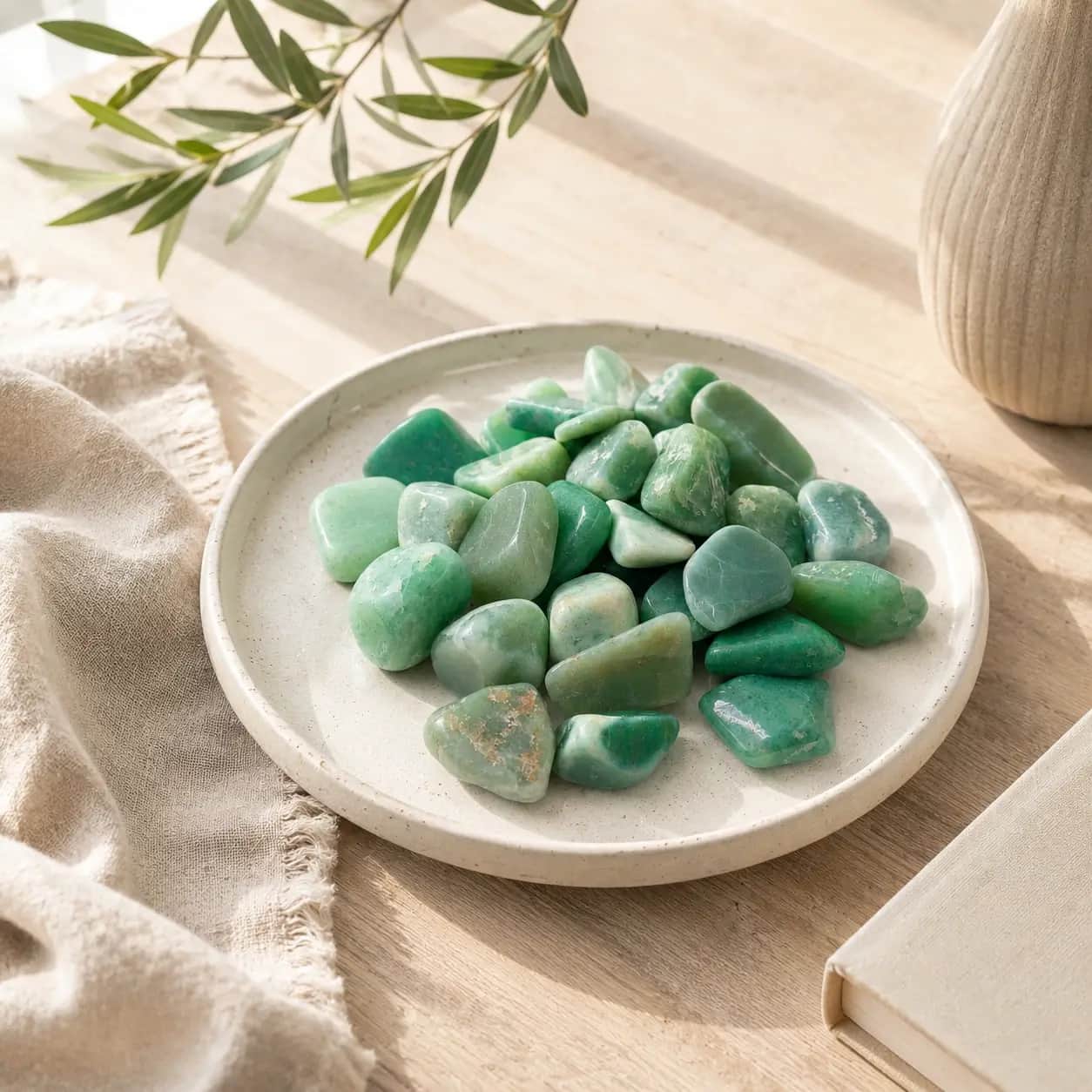 Green Aventurine Polished Tumbled Stones 1