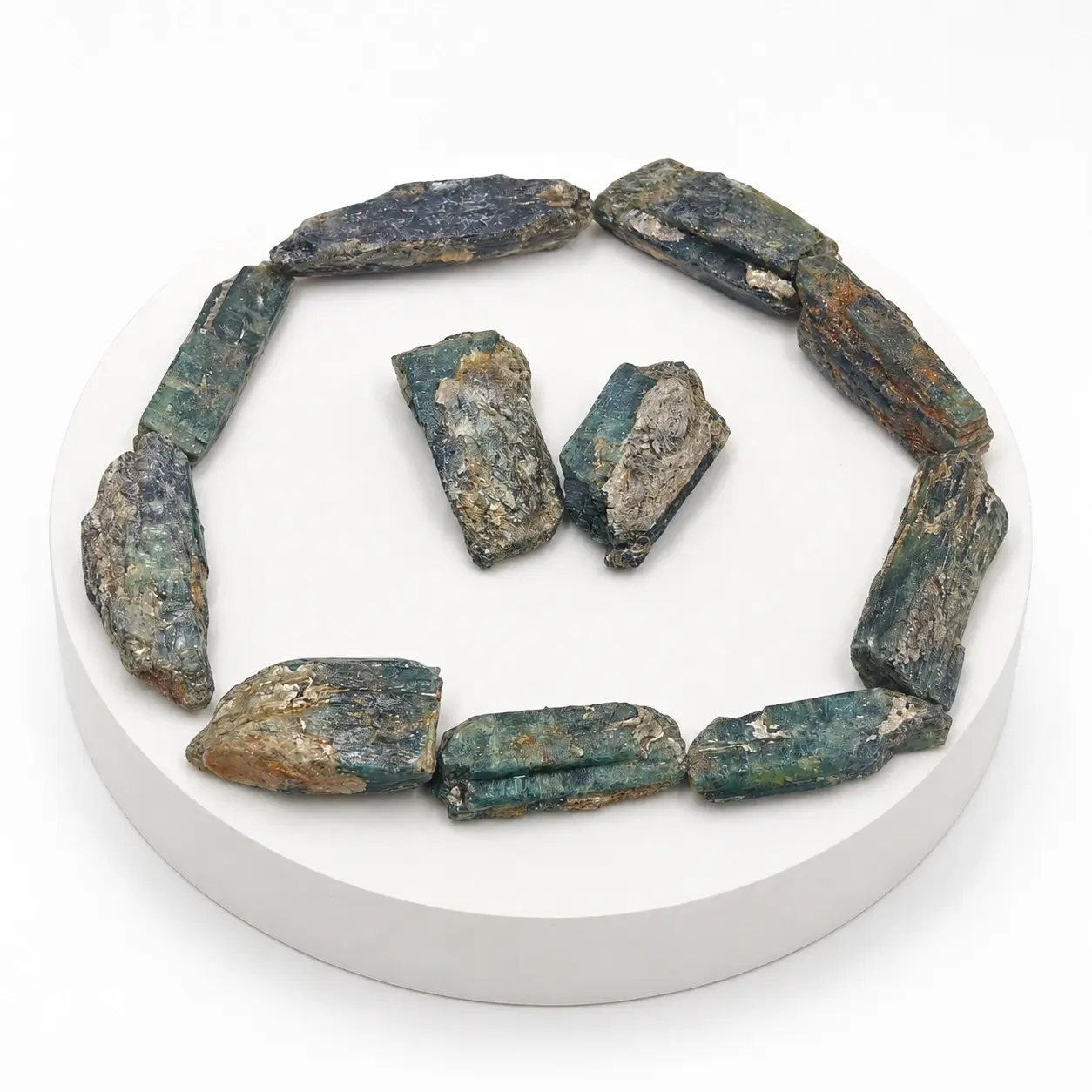 Green Kyanite B Quality Raw Stone - Natural Rough Blue-Green Kyanite Blades 2