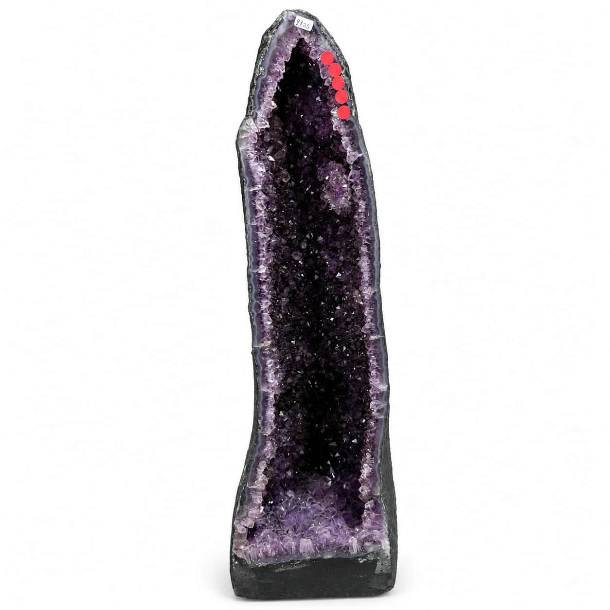 Natural Amethyst Geode Decorative Showpiece - 21 KG, 26.2 Inch Premium Purple Crystal Cathedral 2