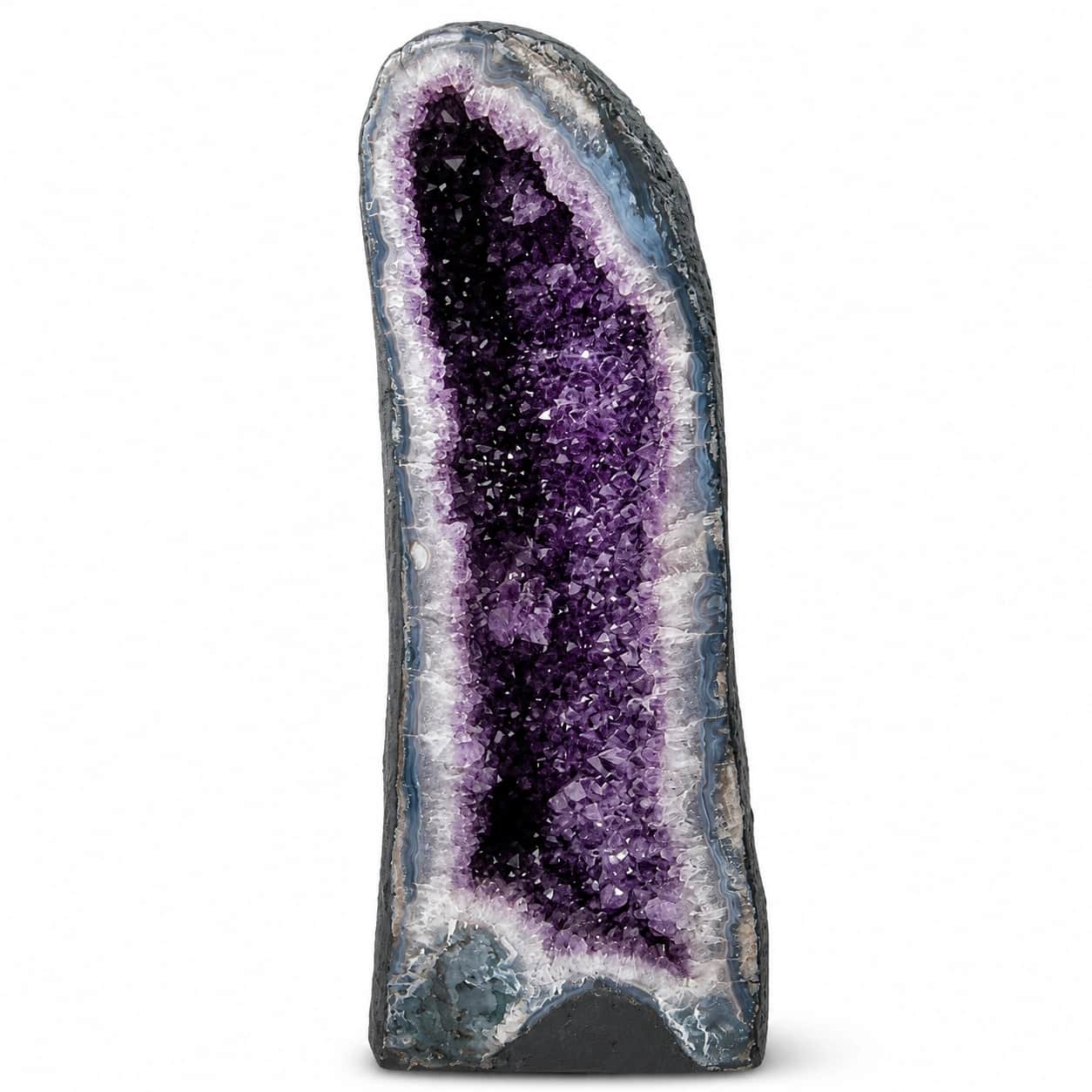 Natural Amethyst Geode Decorative Showpiece - 28 KG Premium Purple Crystal Display 2