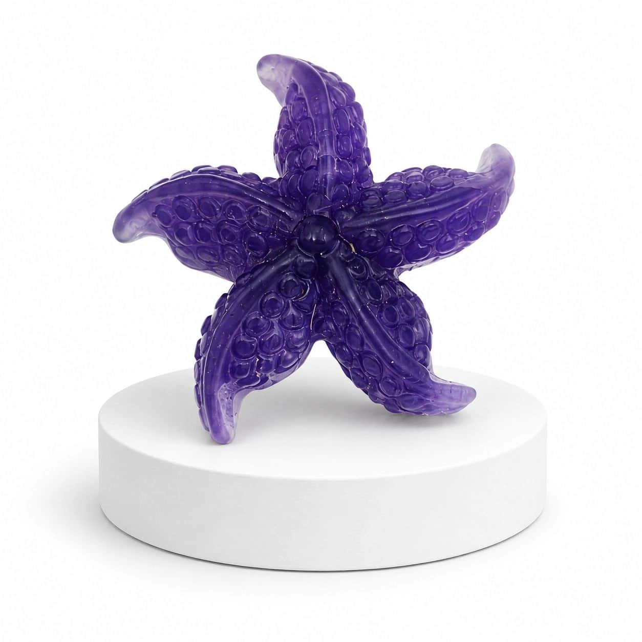 Natural Amethyst Starfish Hand-Carved Crystal Decor Figurine | 5.5 cm | 47 g 2