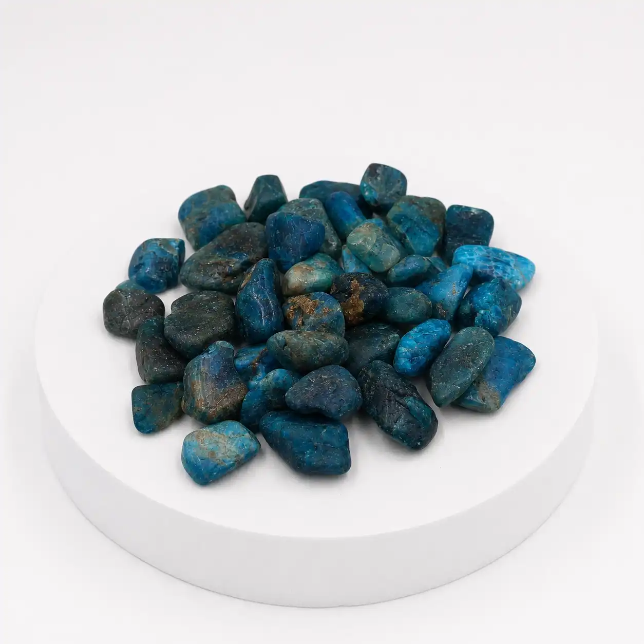 Natural Blue Apatite Polished Tumbled Gemstone Stones 2