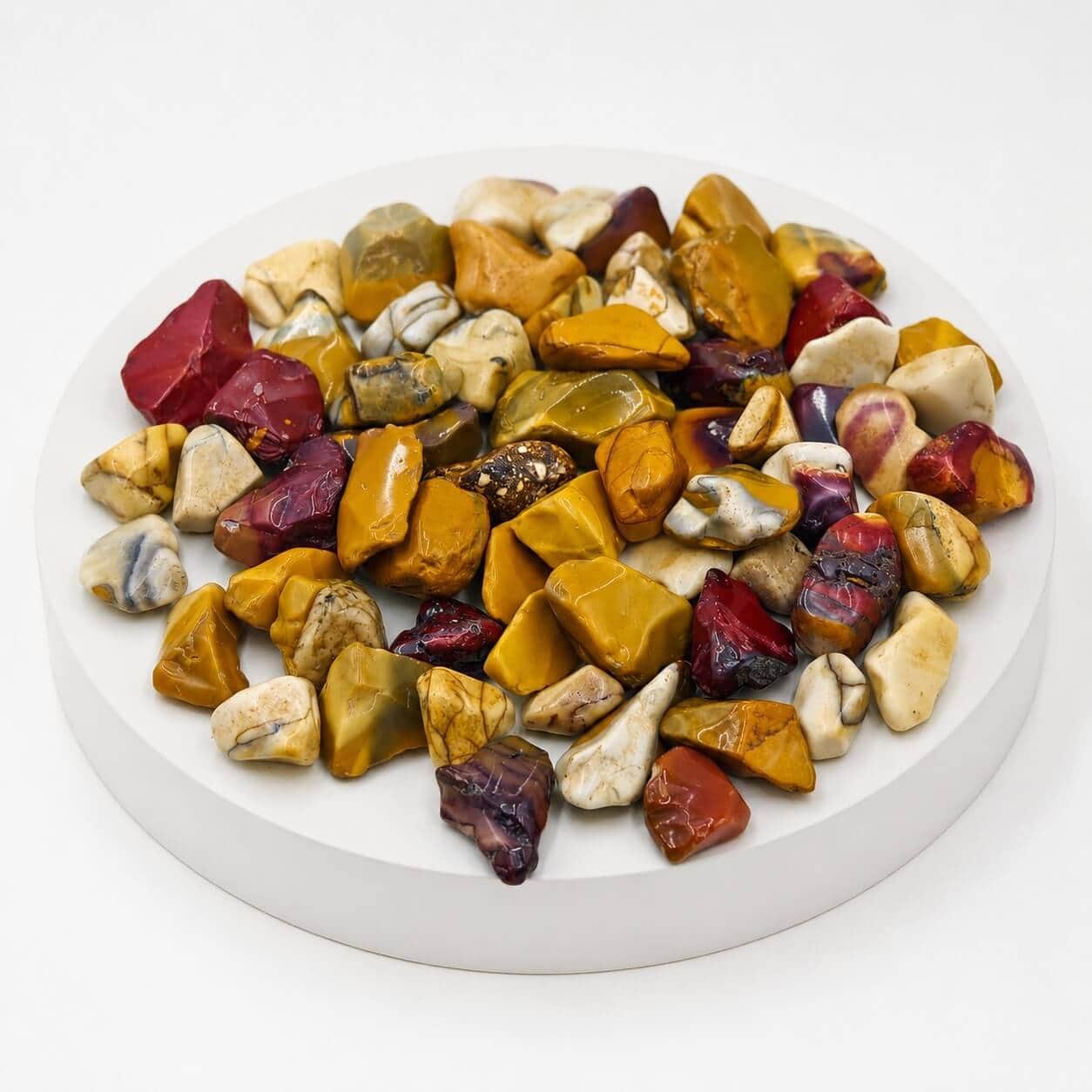 Natural Mookaite Jasper Tumbled Stones | Polished Multicolor Jasper Gemstone for Decor, Crystal Healing & Collection 2