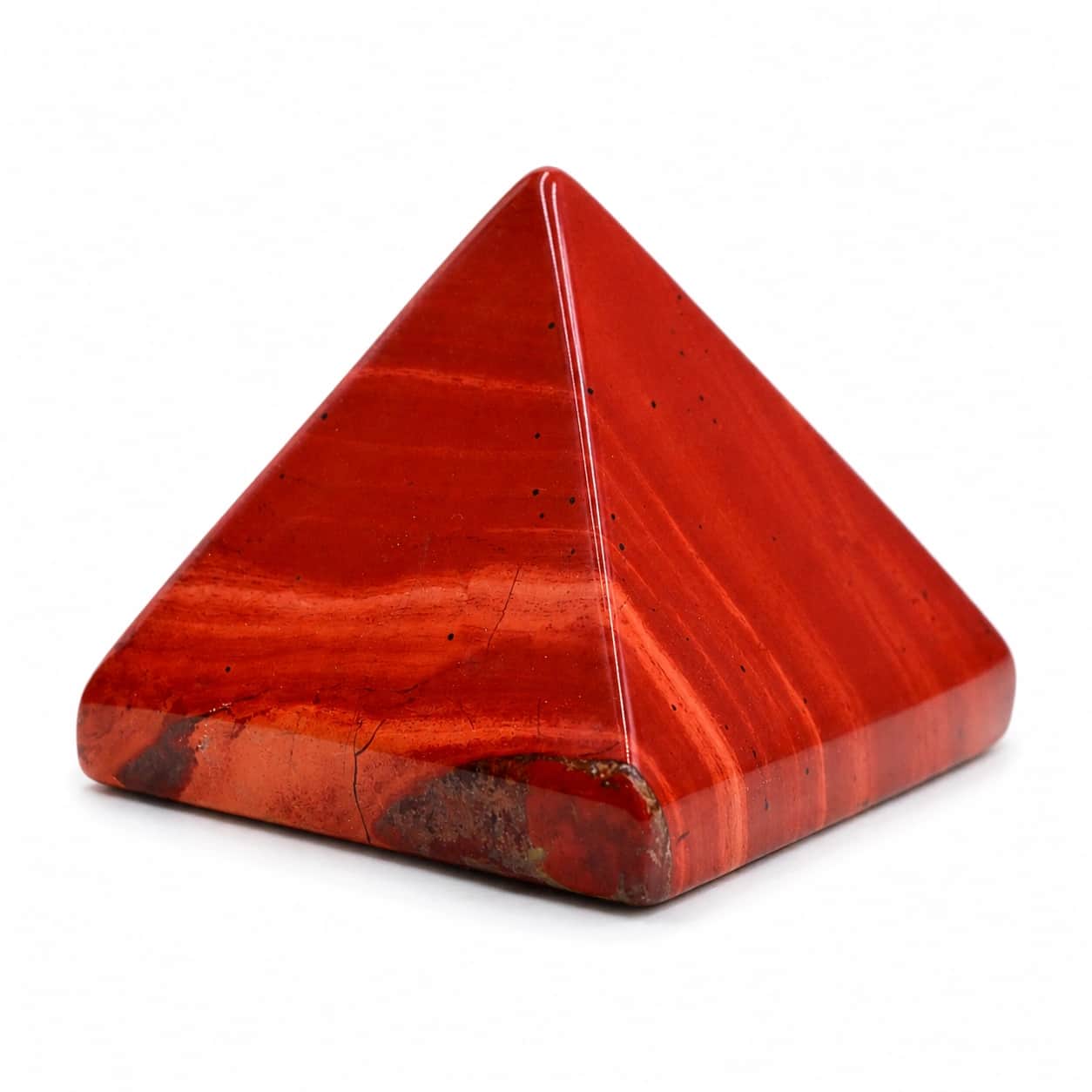 Natural Red Jasper Crystal Pyramid - Crimson Strength Hand-Polished Gemstone Pyramid for Strength, Grounding Energy, Confidence & Inner Stability | Premium Feng Shui & Vastu Decor for Home, Office & Meditation 2