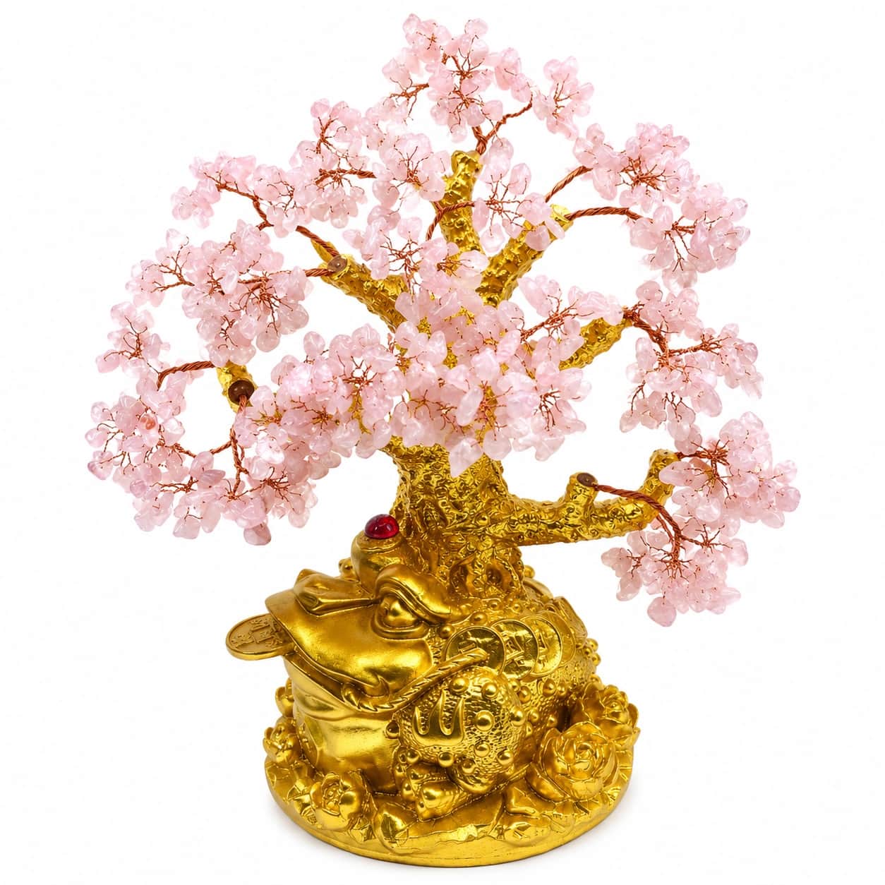 Rose Quartz Money Tree – Crystal Feng Shui Decor 2
