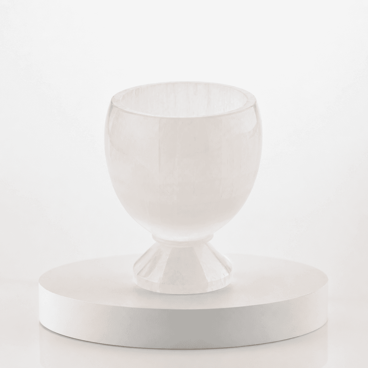 Selenite Goblet | Handcrafted Natural Crystal Goblet | White Selenite Stone Cup | Luxury Home Décor Accent 2
