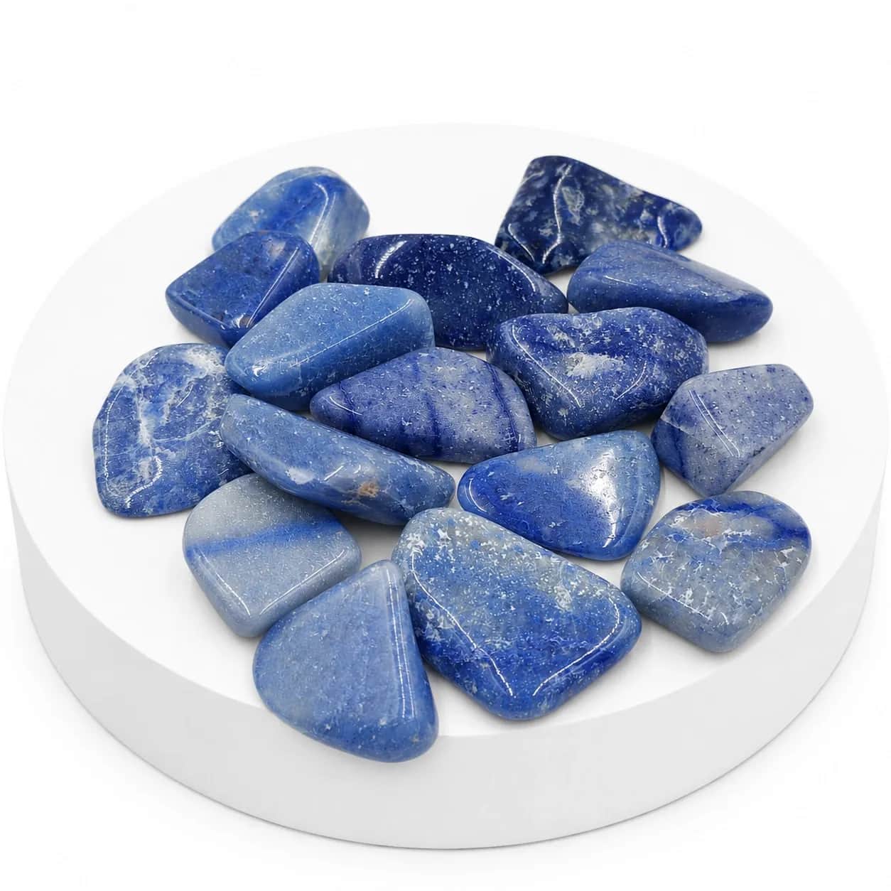 Sodalite Natural Polished Tumble Stone | Blue Crystal Tumbled Stones for Healing, Meditation, Decor & DIY Crafts 2